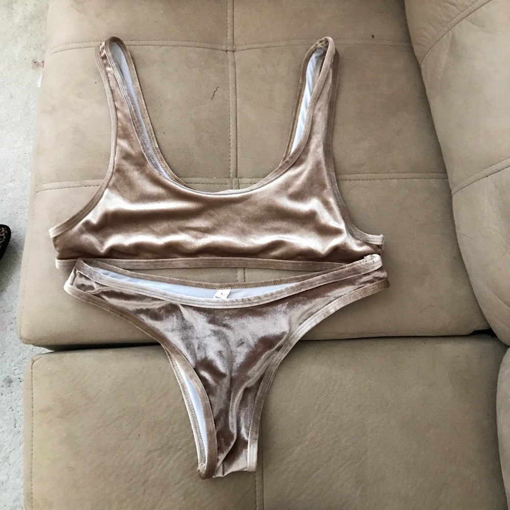 Brand new velvet tank bikini